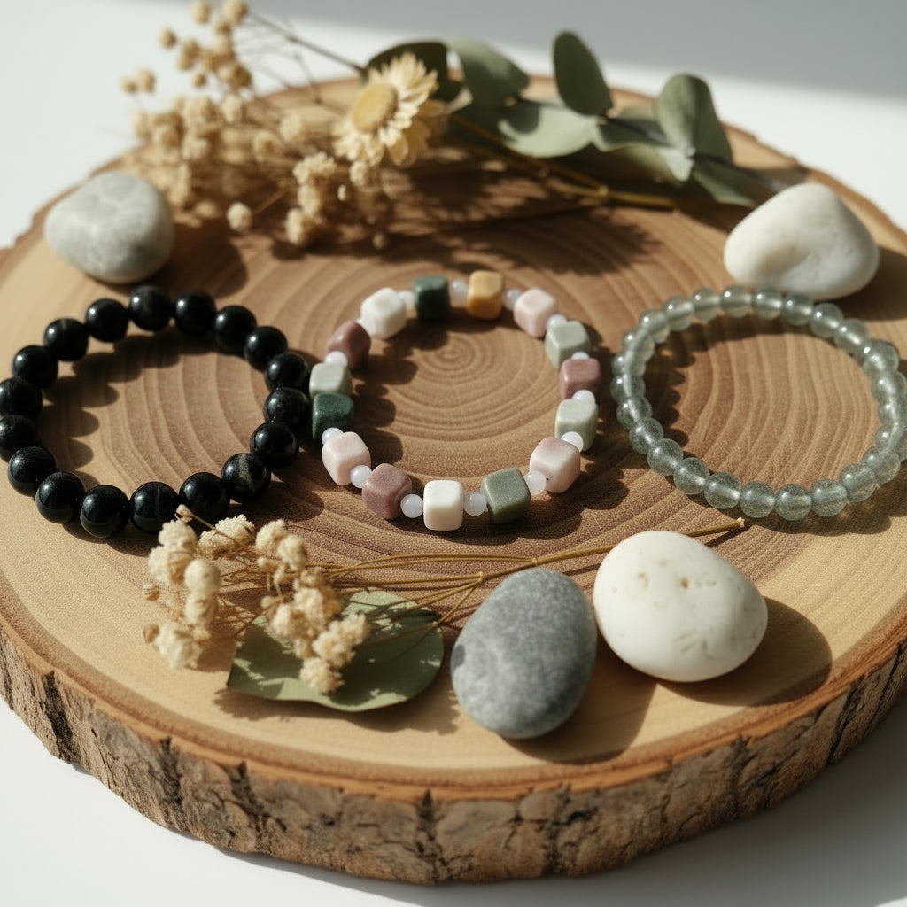 3 Crystal Bracelets of good quality